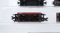 Märklin H0 Konvolut Niederbordwagen teilbeladen Selbsttentladewagen Klappdachwagen Hochbordwagen mit Kohle DB
