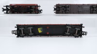 Märklin H0 Konvolut Niederbordwagen teilbeladen Selbsttentladewagen Klappdachwagen Hochbordwagen mit Kohle DB