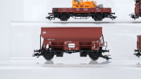 Märklin H0 Konvolut Niederbordwagen teilbeladen Selbsttentladewagen Klappdachwagen Hochbordwagen mit Kohle DB