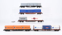 Piko H0 Konvolut Containertragwagen beladen "Sealand...