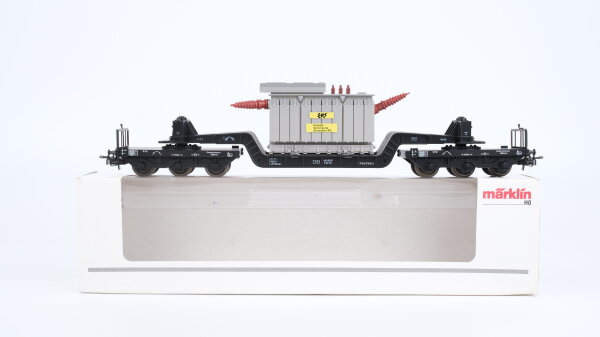 Märklin H0 4617 Tiefladewagen mit Transformator "EVS" DB