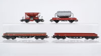 Märklin H0 Konvolut Niederbordwagen teilbeladen...