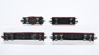 Märklin H0 Konvolut Niederbordwagen teilbeladen Talbot-Trichterwagen DB