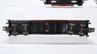 Märklin H0 Konvolut Niederbordwagen teilbeladen Talbot-Trichterwagen DB