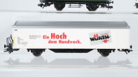 Märklin H0 Konvolut Kühlwagen "Löwenbräu München Horbräuhaus Berchtesgaden Pepsi" Schiebewandwagen "Würth" DB u.a.