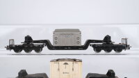 Märklin H0 Konvolut Tiefladewagen beladen "Trafo AEG Bahia" DB (Abbrüche)