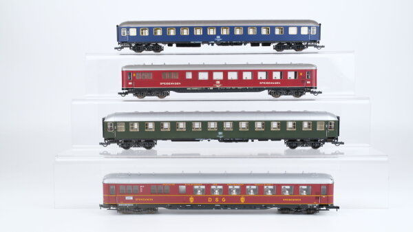 Liliput H0 Konvolut Abteilwagen 2. Kl. Speisewagen "Mitropa" DB u.a.