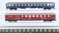 Liliput H0 Konvolut Abteilwagen 2. Kl. Speisewagen "Mitropa" DB u.a.