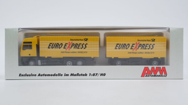 AWM H0 71644 MAN Container Hängerzug "Euro Express DP" gelb