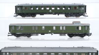 Unbekannt H0 Konvolut Schnellzugwagen 2. Kl. Gepäckwagen DB