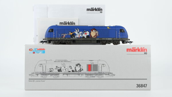 Märklin H0 36847 Diesellokomotive Reihe 201 "Looney Tunes" ER 20 der DB AG Wechselstrom Digital fx