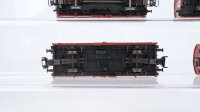 Märklin H0 Konvolut Schiebedachwagen gedeckte Güterwagen Niederbordwagen DB (Kupplung fehlt)