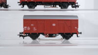 Märklin H0 Konvolut Schiebedachwagen gedeckte Güterwagen Niederbordwagen DB (Kupplung fehlt)