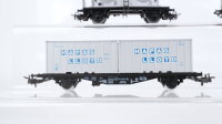 Märklin H0 Konvolut Kesselwagen "Persil" Silowagen "Franken Zucker"  Containertragwagen beladen "Sealand Hapag-Lloyd" DB