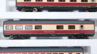 Bemo H0e 7272 120 Personenwagen Set A 1142-1144 RhB Salonwagen Alpine Classic 3 tlg.
