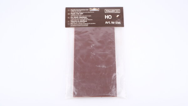 Faller H0 596 Plastik-Dachplatten-Set (2 Stück) 25x12,5 cm
