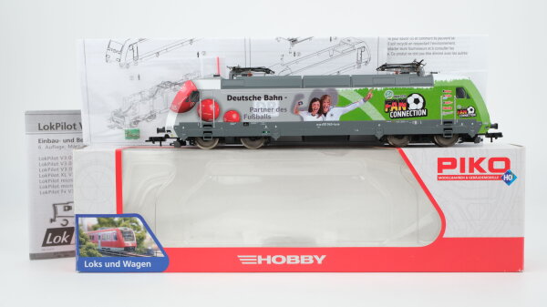 Piko H0 59447 E-Lok BR  101 040-4 "Fußball WM 2010" DB Gleichstrom Digital