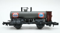 Minitrix N 13620 Kesselwagen mit Bremserhaus...