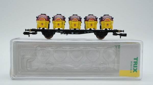 Minitrix N 15957 Behältertragwagen Roßberg Bauern-Spätzle Lbgjs 598 DB