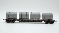 Roco H0 47195 Rungenwagen mit Röhrenladung DB