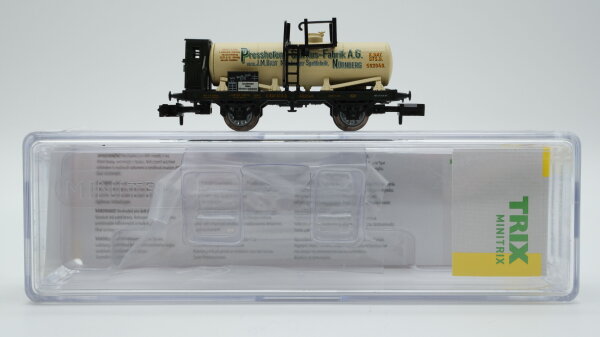Minitrix N 15363 Kesselwagen Presshefen- und Spiritus Fabrik K.Bay.Sts.B.