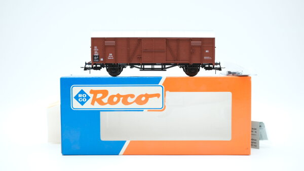 Roco H0 46100 Gedeckter Güterwagen (195 678, Braun) DB