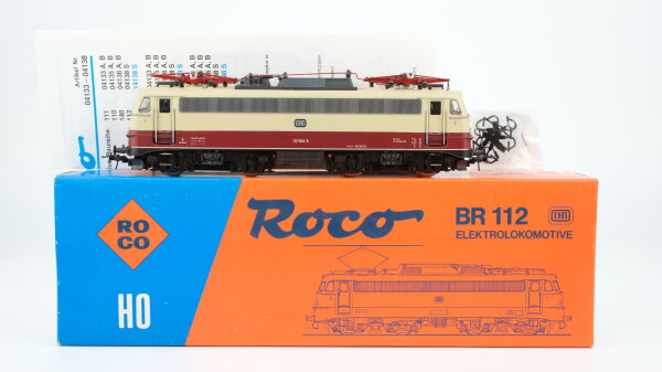 Roco H0 04138S E-Lok BR 112 504-6 DB Gleichstrom (Licht teilweise defekt)
