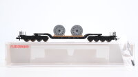 Fleischmann N 8299 Tiefladewagen mit 2 Kabelrollen SSt...