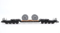 Fleischmann N 8299 Tiefladewagen mit 2 Kabelrollen SSt 34a DB