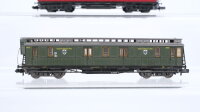 Fleischmann N Konvolut Abteilwagen 3. Kl. Postwagen K.P.E.V. u.a. (Abbruch)