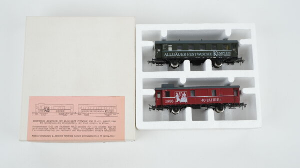 Piko H0 Wagenset für G. Joedecke  "40. Allgäuer Festwoche Kempten 1988"