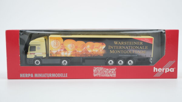 Herpa H0 152617 MB Actros Gardinenplane "Warsteiner"