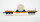 Bachmann u.a. N Konvolut US Tiefladewagen beladen "Rock Island" Selbstentladewagen "CNWX" Box Car "Santa Fe"