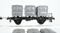 Unbekannt H0 Konvolut Behältertragewagen "Von Haus zu Haus" DB