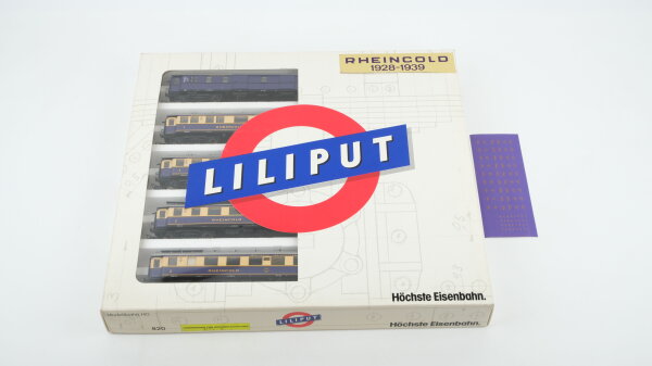 Liliput H0 820 Personenwagen Set Rheingold 1928-1939 DR