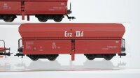 Fleischmann H0 Konvolut Erzwagen "Erz IIId" Selbstentladewagen "DB Cargo" DB