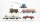 Märklin H0 Konvolut Containertragewagen "DB, Hapag-Lloyd" Güterzugbegleitwagen "310" Kranwagen und Kranschutzwagen DB