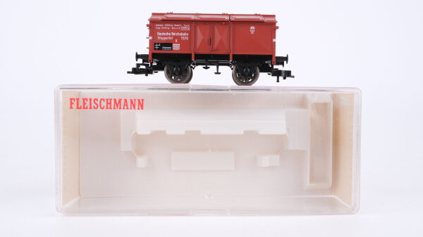 Fleischmann H0 5213 Klappdeckelwagen Wuppertal 7576 DRG