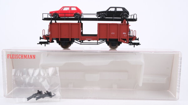 Fleischmann H0 5225K Doppelstock-Autotransportwagen DB