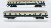 Märklin H0 Konvolut Packwagen Personenwagen 1.Kl. beige/oceanblau DB