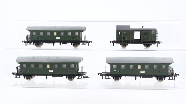 Fleischmann H0 Konvolut Donnerbüchsen 2.Kl. Personenzugbegleitwagen DB