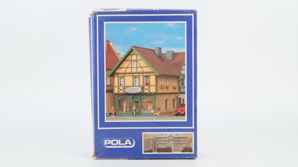 Pola H0 151 Kolonialwaren Laden mit Inneneinrichtung und Beleuchtung