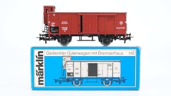 Märklin H0 4695 Gedeckter Güterwagen mit Bremserhaus  G 10 der DRG