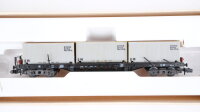 Piko N Diesellok SNCB + 2 Rungenwagen mit Containern (ruckelt stark)