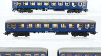 Märklin H0 Konvolut Abteilwagen 1.Kl. Personenwagen 2.Kl. blau DB