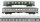 Märklin H0 Konvolut Personenwagen "Silberling" 2.Kl. Personenwagen mit Führerstand "Silberling" Packwagen grün DB