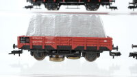 Fleischmann H0 Konvolut Schwerlastflachwagen Viehtransportwagen Schienenreinigungswagen mit Plane Selbstentladewagen DB/DR