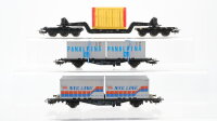 Märklin H0 Konvolut Containertragewagen...