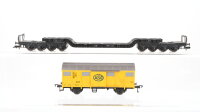 Fleischmann H0 Konvolut Tiefladewagen gedeckter...