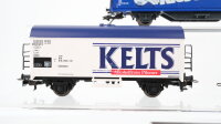 Märklin H0 Konvolut Kühlwagen "Rothaus Pils, Pepsi, Kelts" Seitenwandschiebewagen "Weißer Riese" DB